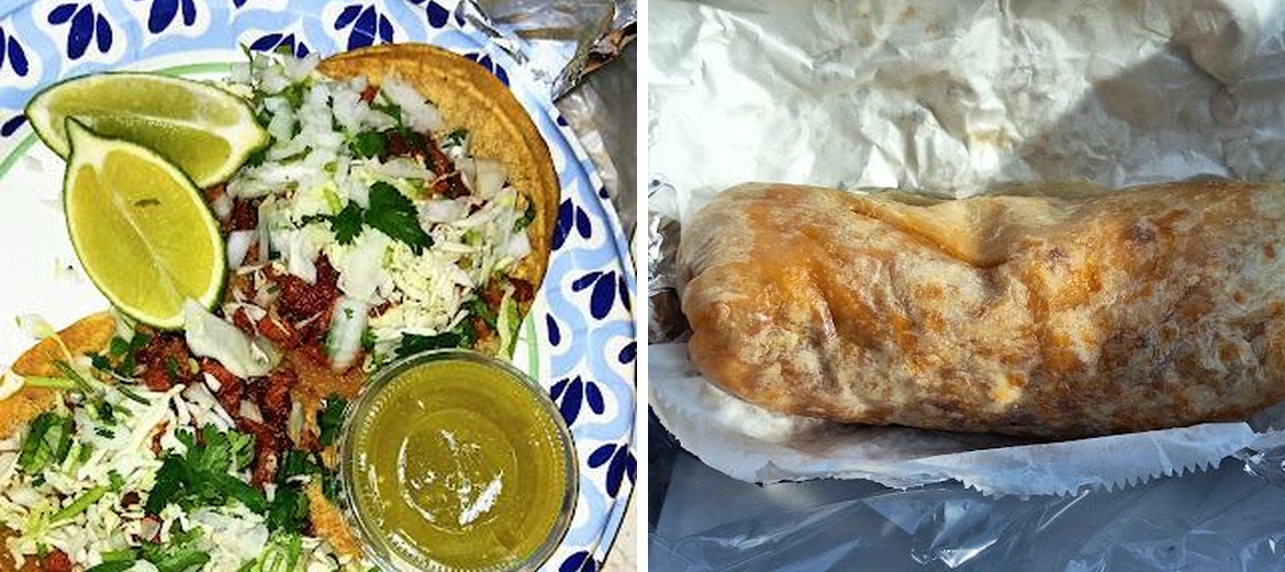 Julie's Tacos Menu